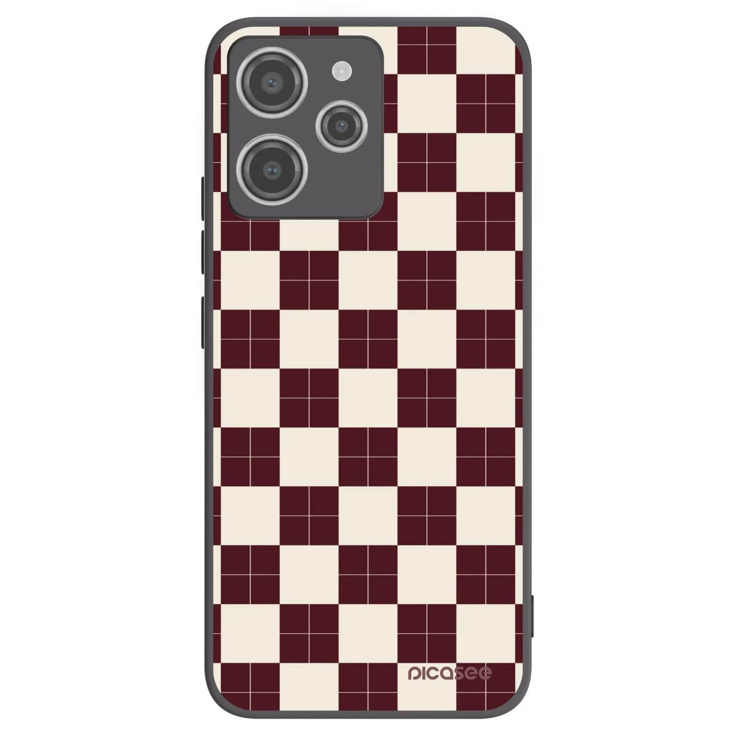 Picasee crna silikonska maskica za Xiaomi Redmi 12 4G - Checked Away