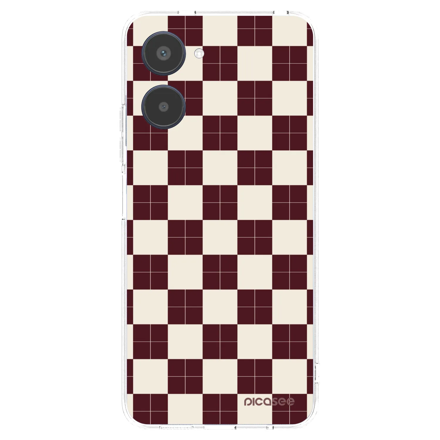Picasee silikonska prozirna maskica za Realme 10 4G - Checked Away