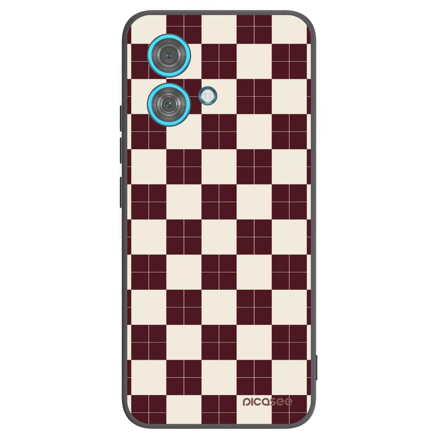 Picasee crna silikonska maskica za Motorola Edge 40 Neo - Checked Away