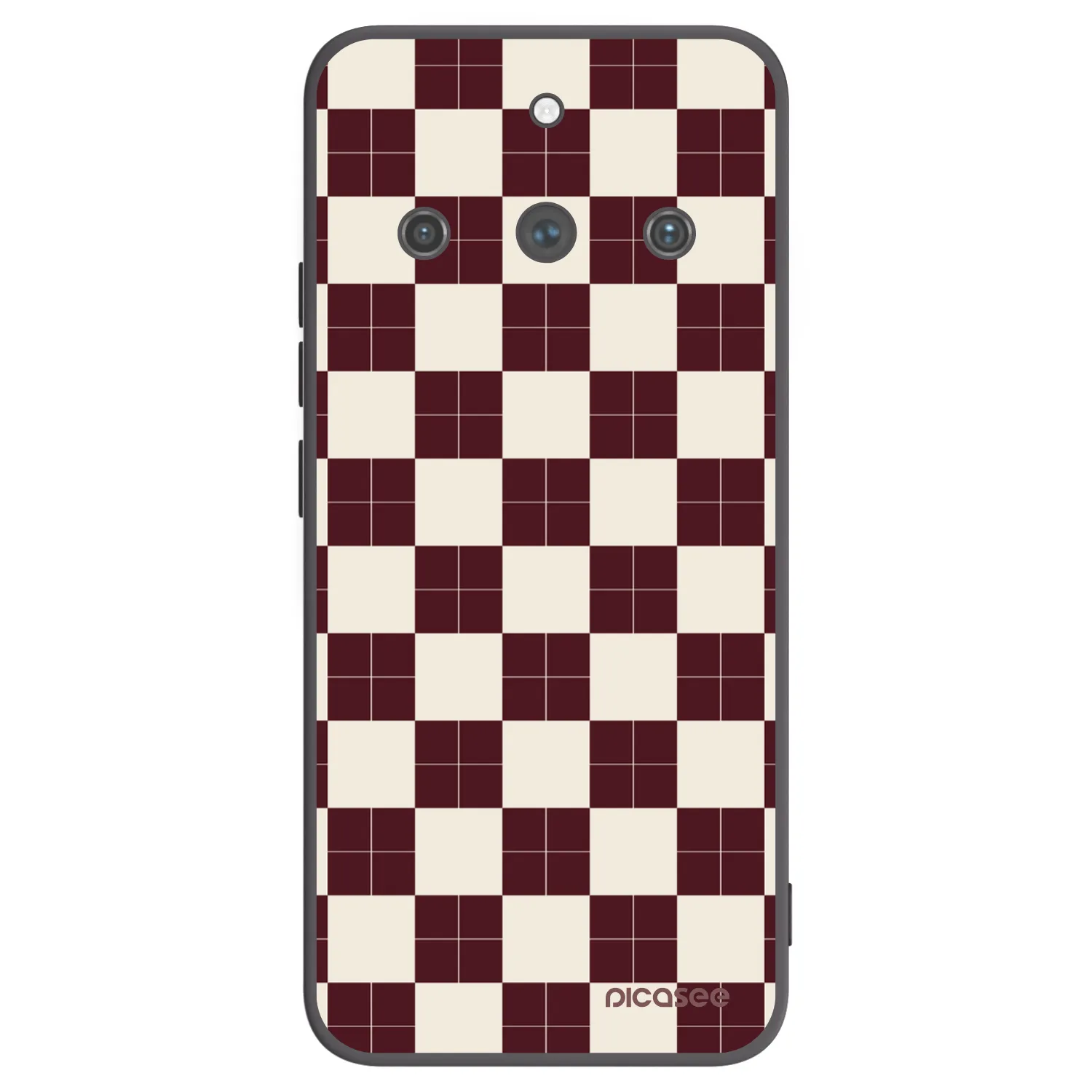 Picasee crna silikonska maskica za Realme 11 Pro+ - Checked Away