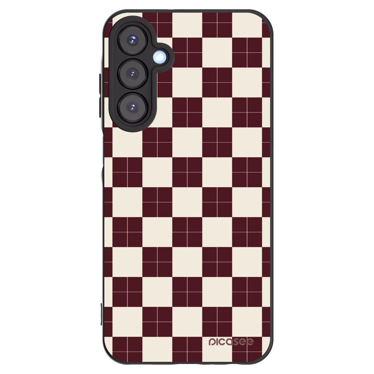 Picasee crna silikonska maskica za Samsung Galaxy A25 A256B 5G - Checked Away