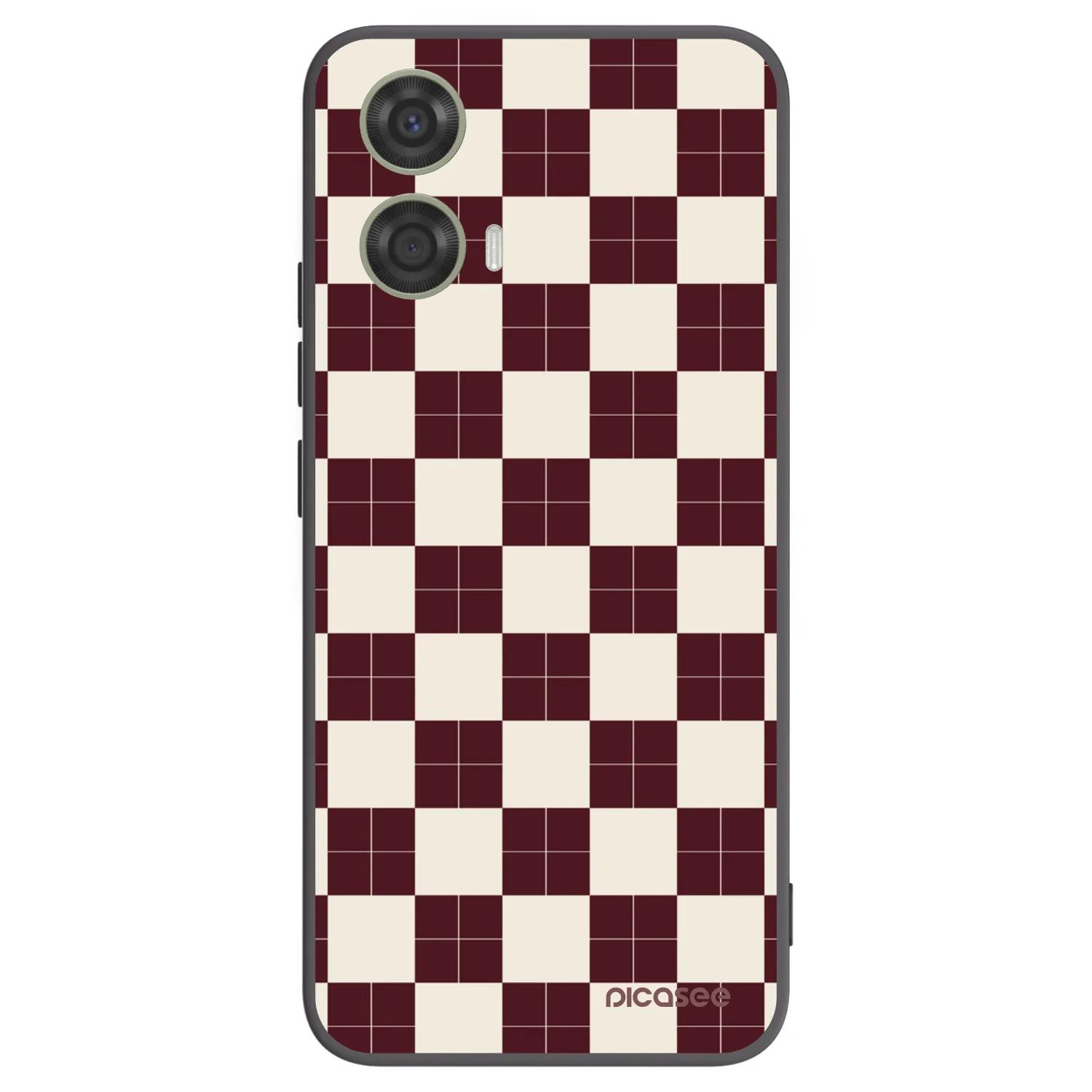 Picasee crna silikonska maskica za Motorola Moto G24 - Checked Away