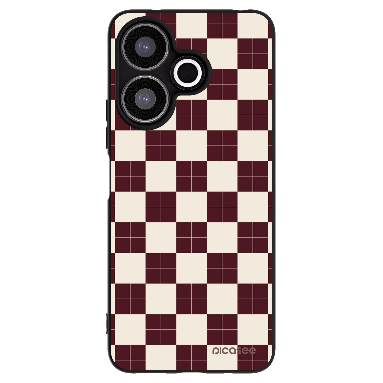 Picasee crna silikonska maskica za Xiaomi Redmi 13 4G - Checked Away