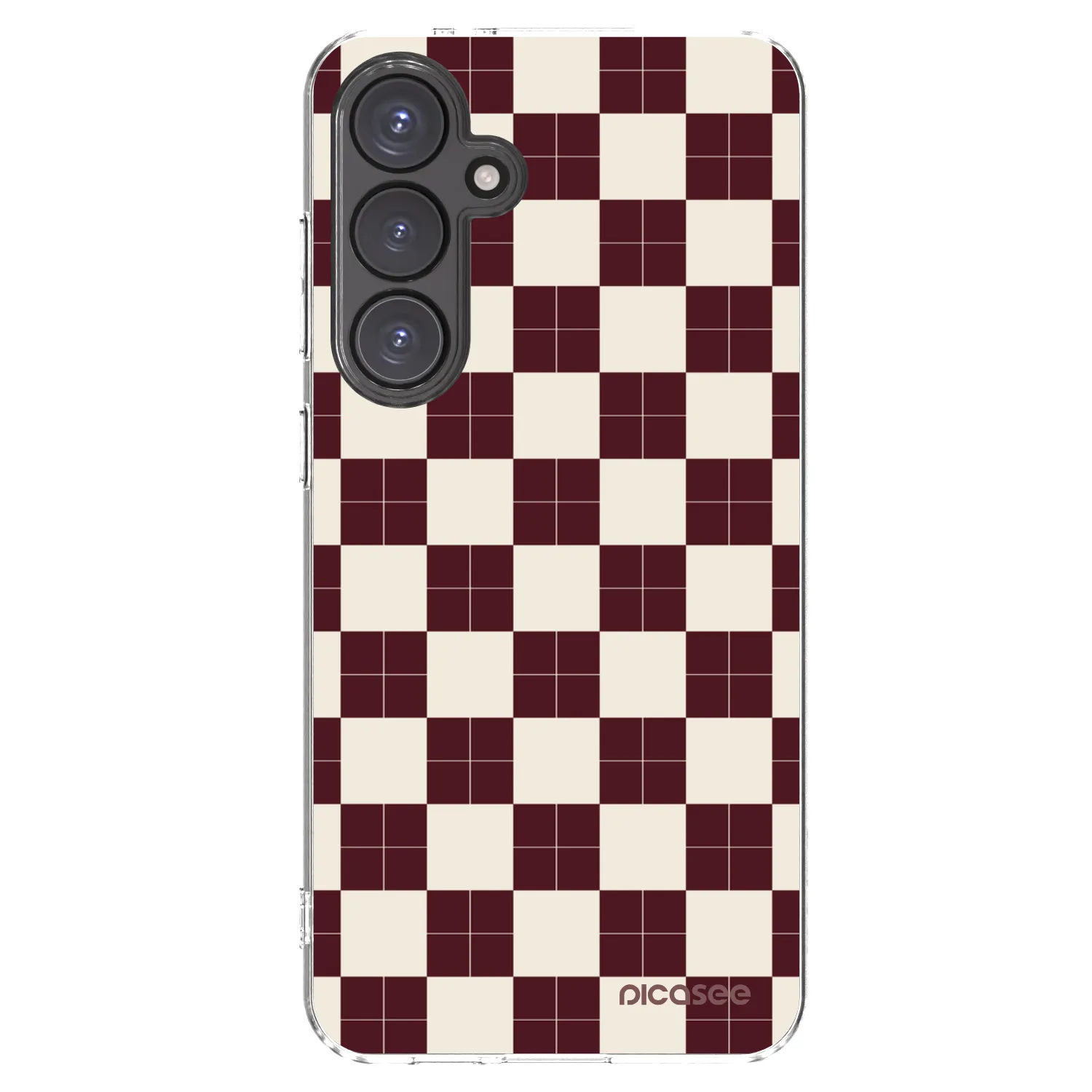 Picasee silikonska prozirna maskica za Samsung Galaxy S24 FE S721B - Checked Away