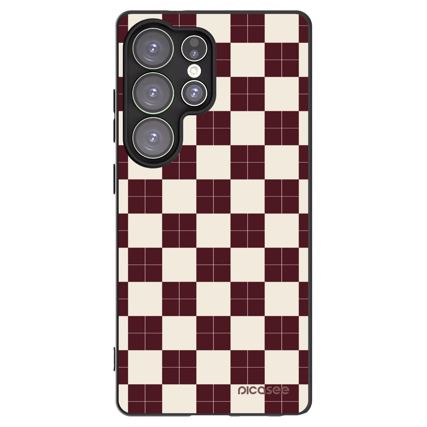 Picasee crna silikonska maskica za Samsung Galaxy S25 Ultra 5G - Checked Away