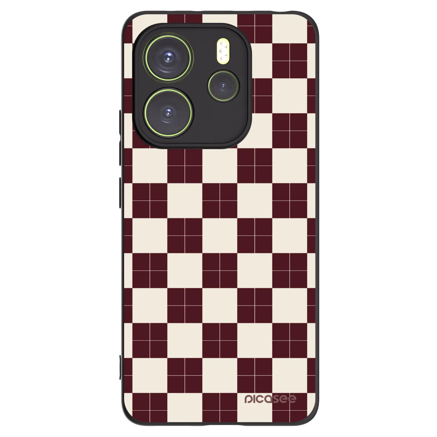 Picasee crna silikonska maskica za Xiaomi Redmi Note 14 4G - Checked Away
