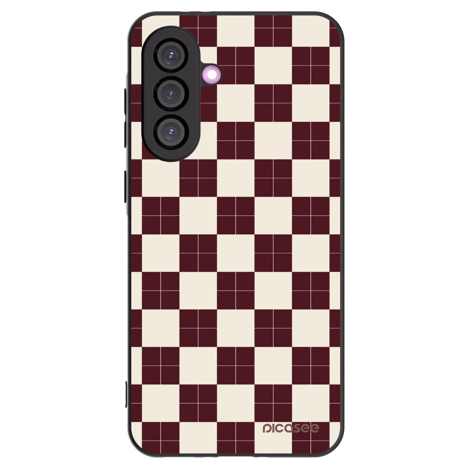 Picasee crna silikonska maskica za Samsung Galaxy A56 5G A566B - Checked Away
