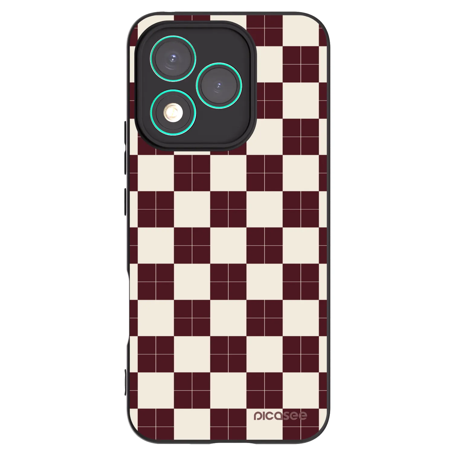 Picasee crna silikonska maskica za Honor 400 Lite 5G - Checked Away