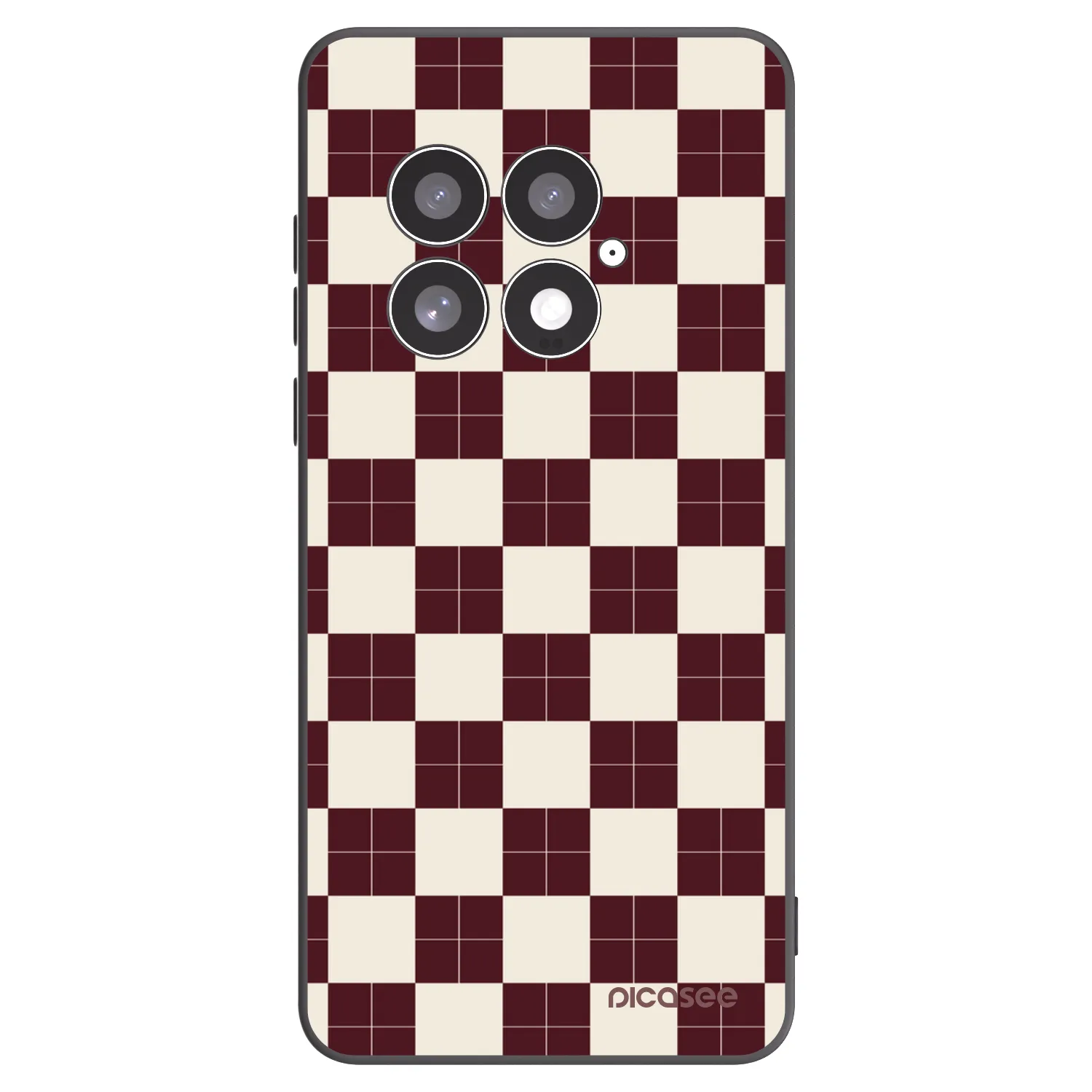 Picasee crna silikonska maskica za OnePlus 13 5G - Checked Away
