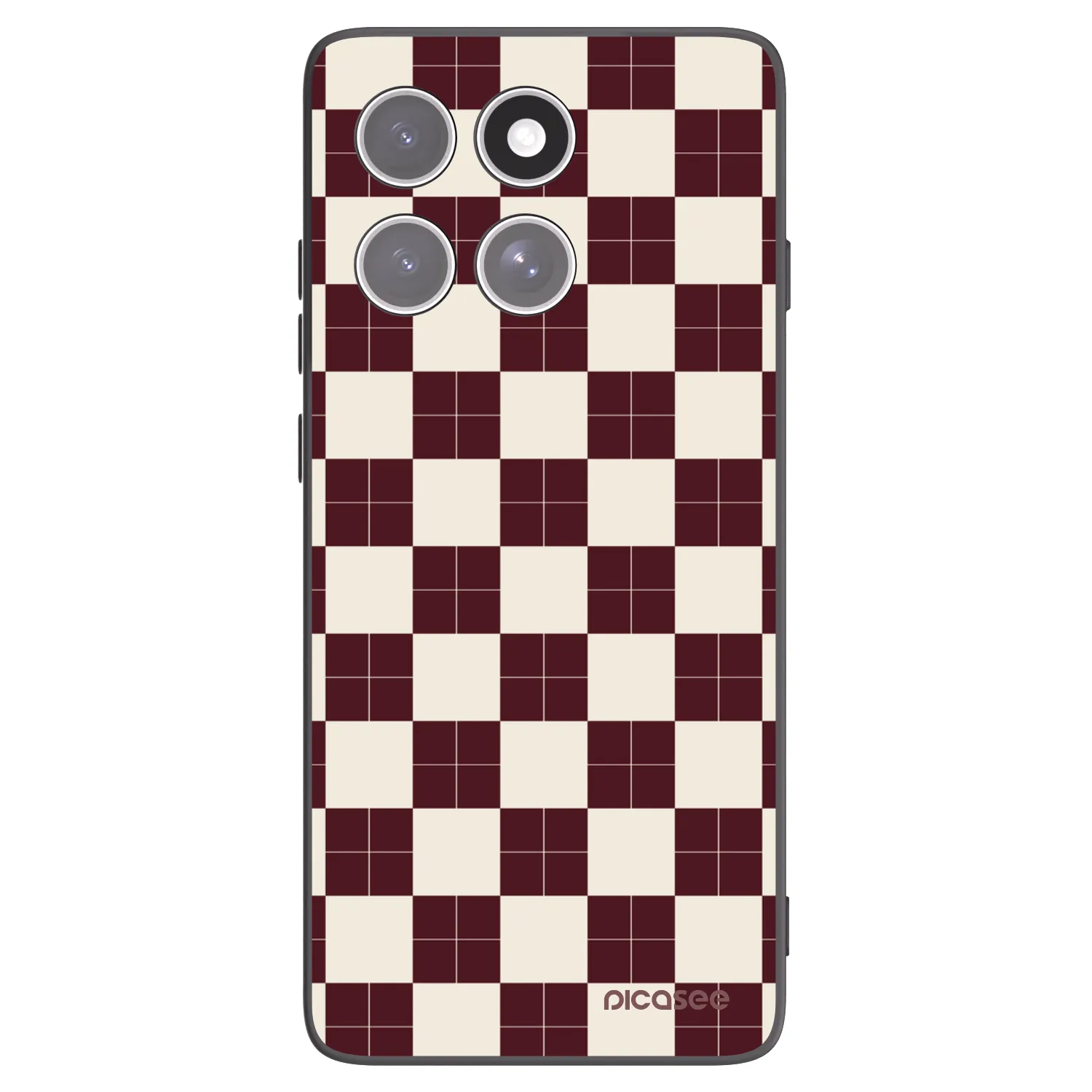 Picasee crna silikonska maskica za Motorola Edge 60 Pro - Checked Away