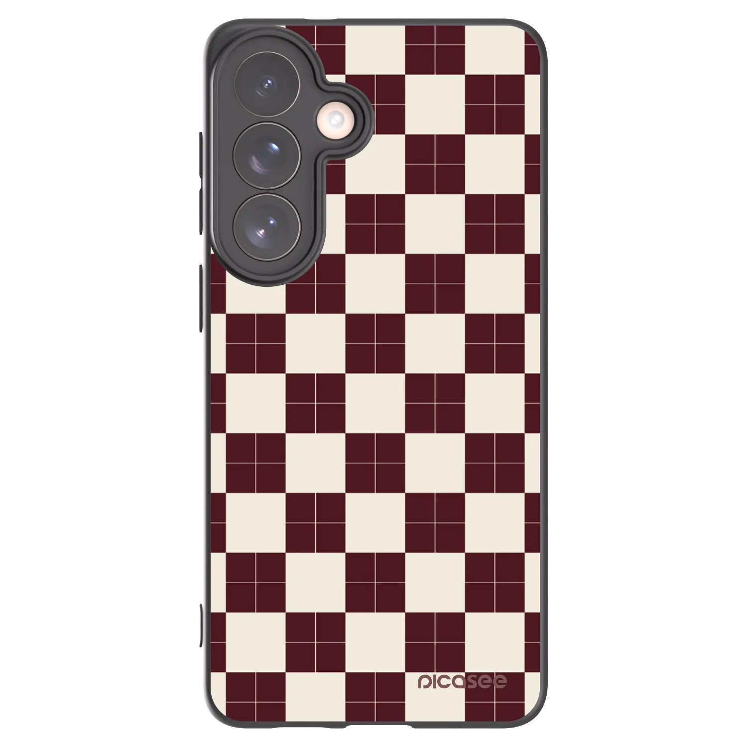 Picasee crna silikonska maskica za Samsung Galaxy S26+ - Checked Away