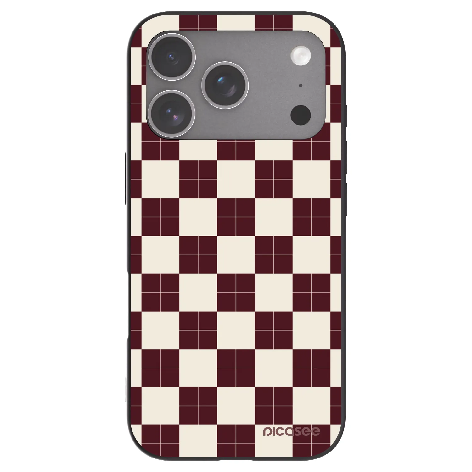 Picasee crna silikonska maskica za Apple iPhone 18 Pro - Checked Away
