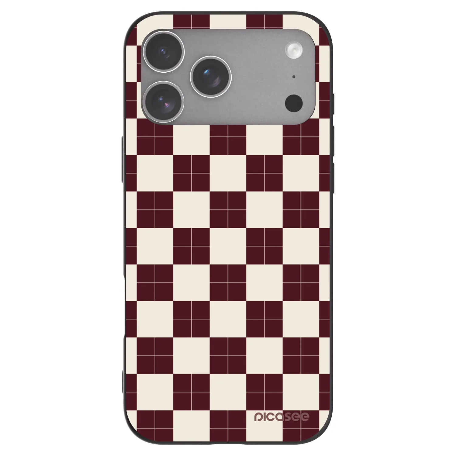 Picasee crna silikonska maskica za Apple iPhone 18 Pro Max - Checked Away