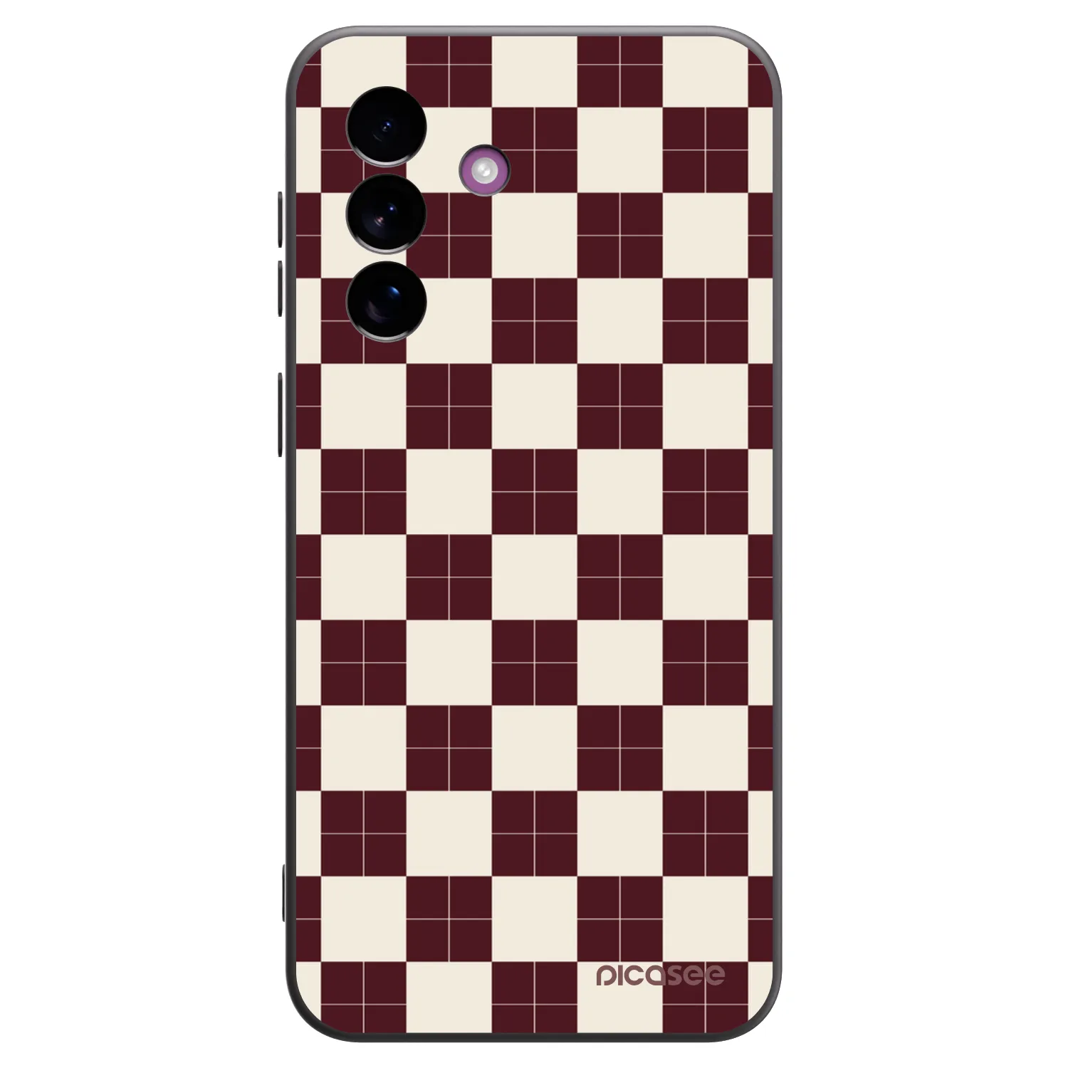 Picasee crna silikonska maskica za Samsung Galaxy A37 - Checked Away