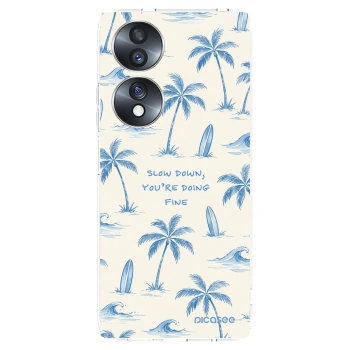 Picasee silikonska prozirna maskica za Honor 70 - Slow Tide