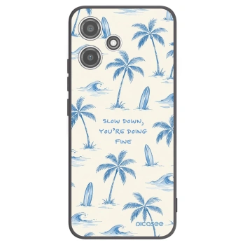 Picasee crna silikonska maskica za Xiaomi Redmi 12 5G - Slow Tide