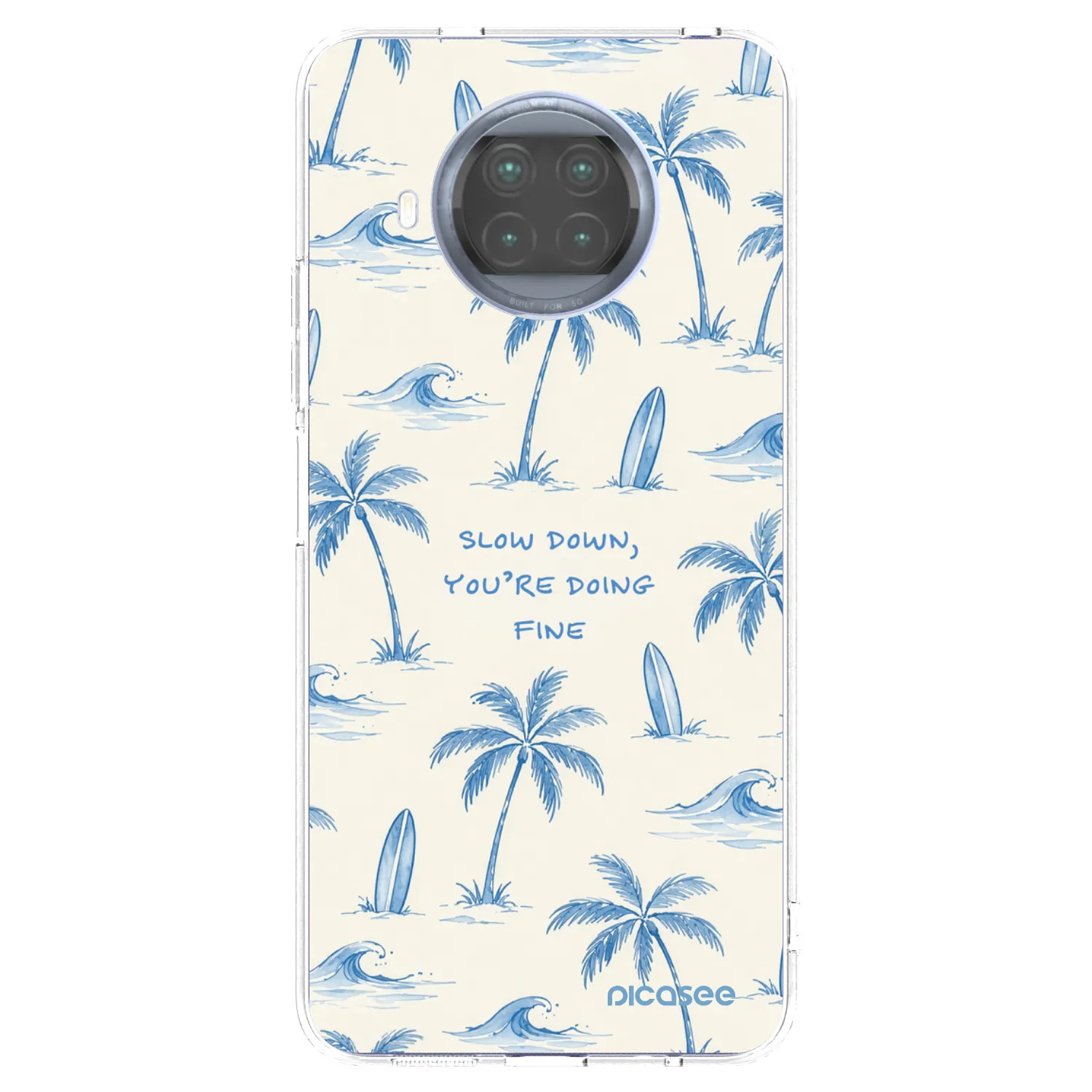 Picasee silikonska prozirna maskica za Xiaomi Mi 10T Lite - Slow Tide