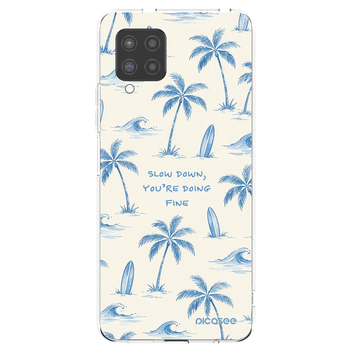 Picasee silikonska prozirna maskica za Samsung Galaxy A42 A426B - Slow Tide