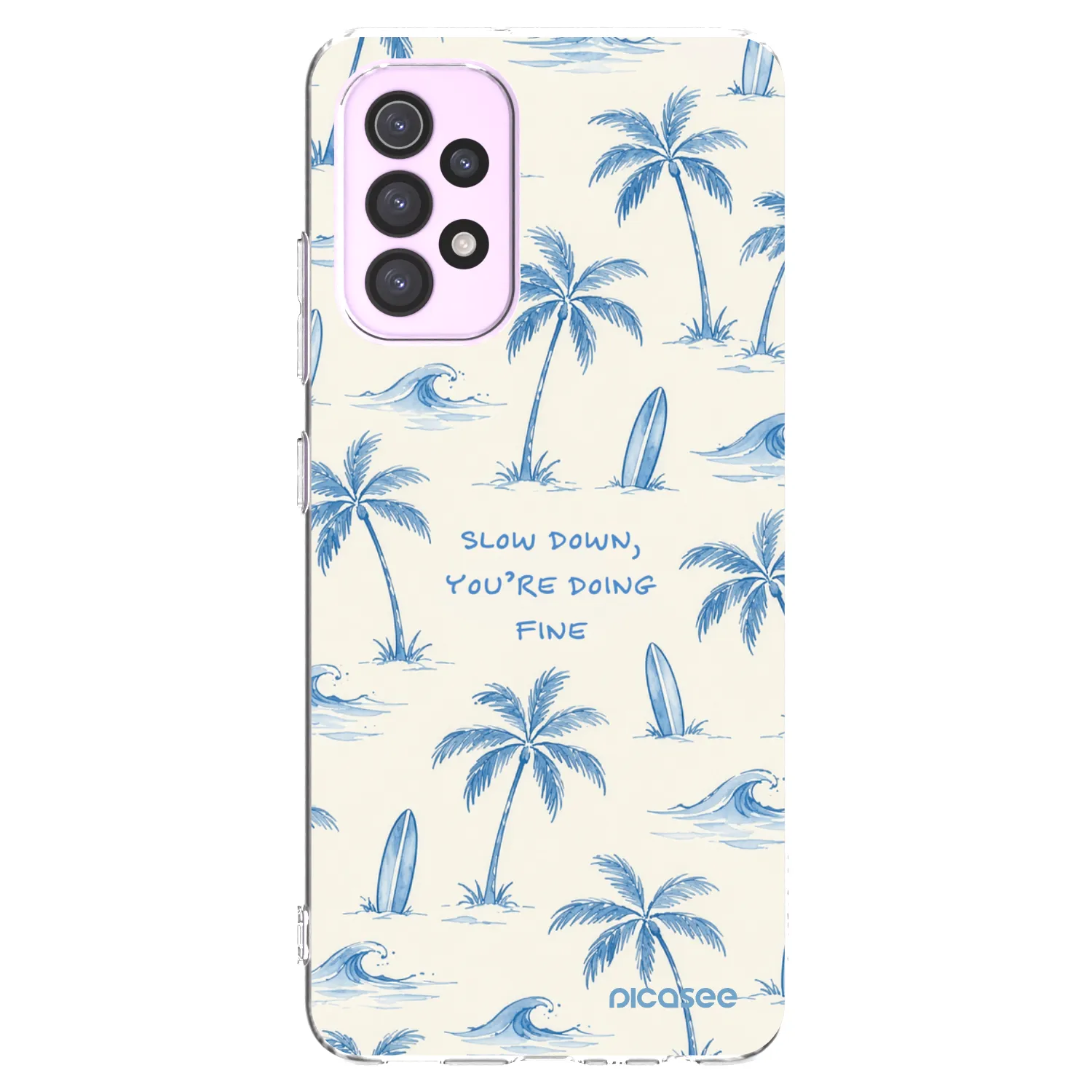 Picasee silikonska prozirna maskica za Samsung Galaxy A32 5G A326B - Slow Tide