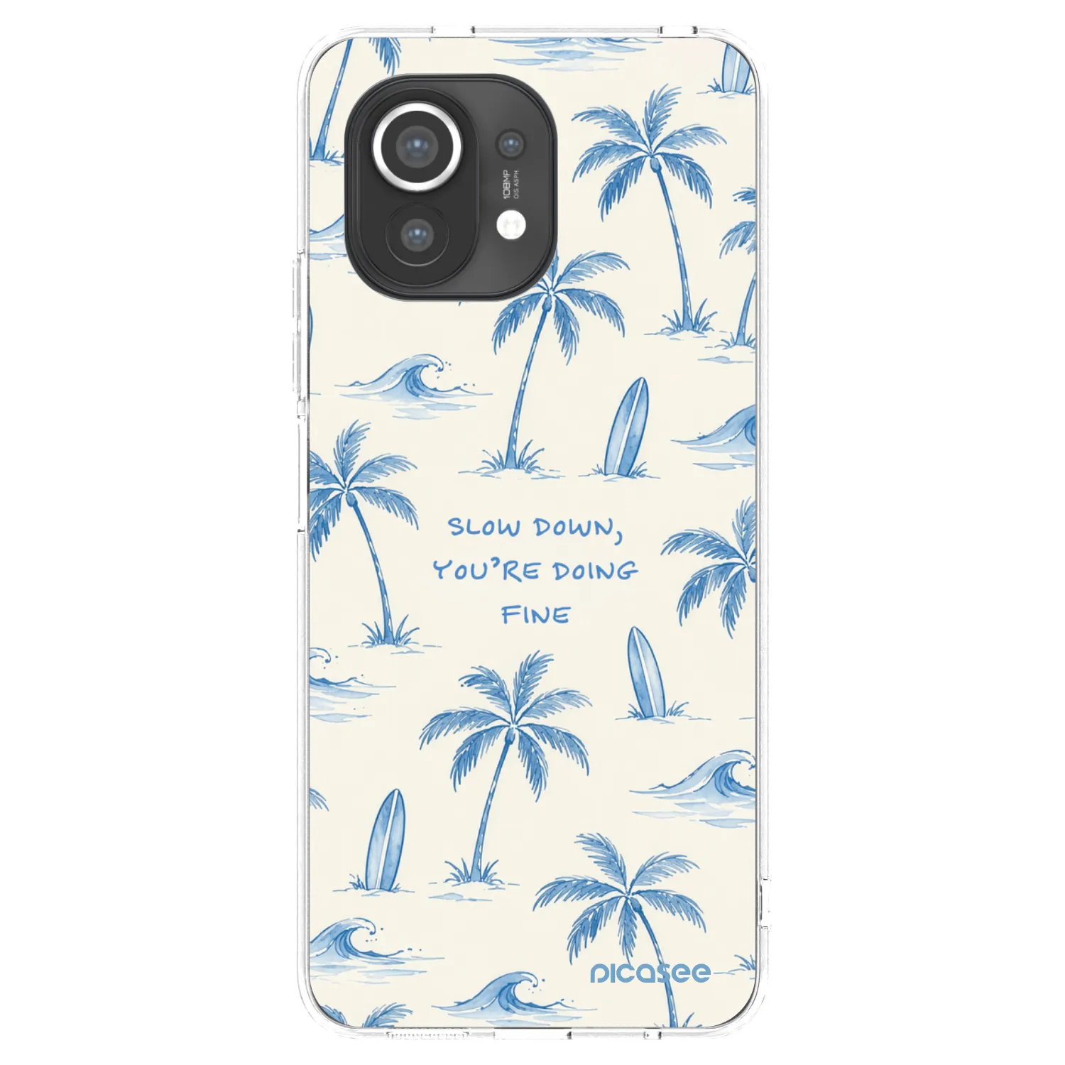 Picasee silikonska prozirna maskica za Xiaomi Mi 11 - Slow Tide