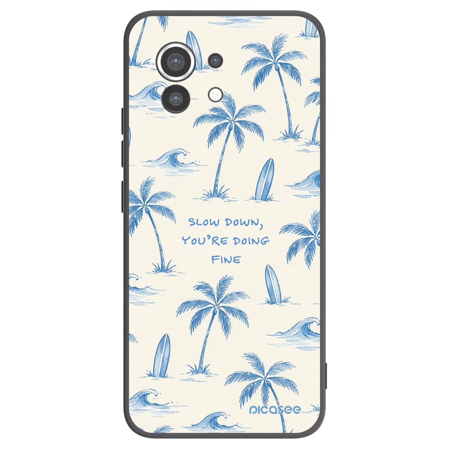 Picasee crna silikonska maskica za Xiaomi Mi 11 - Slow Tide