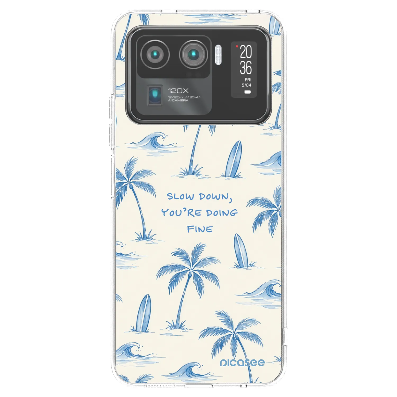 Picasee silikonska prozirna maskica za Xiaomi Mi 11 Ultra - Slow Tide