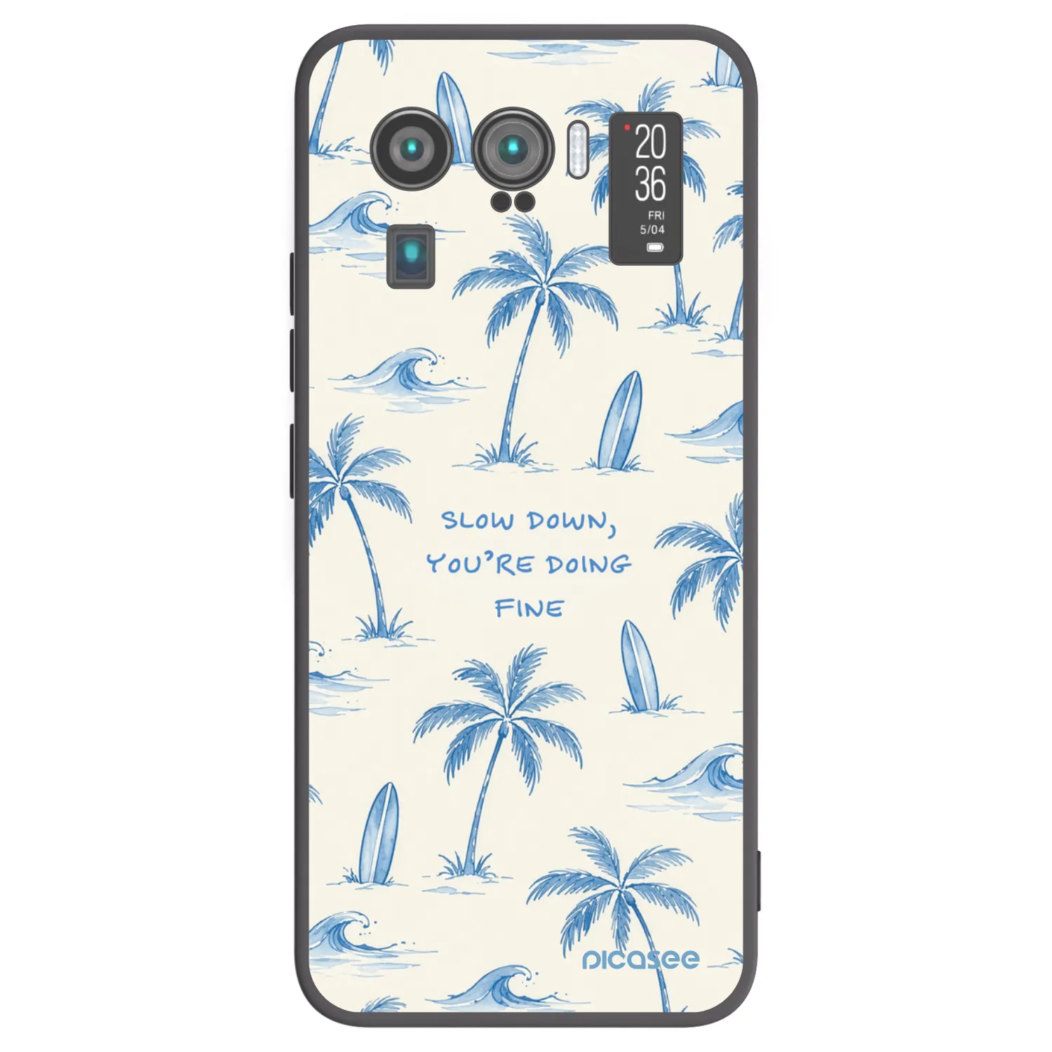 Picasee crna silikonska maskica za Xiaomi Mi 11 Ultra - Slow Tide