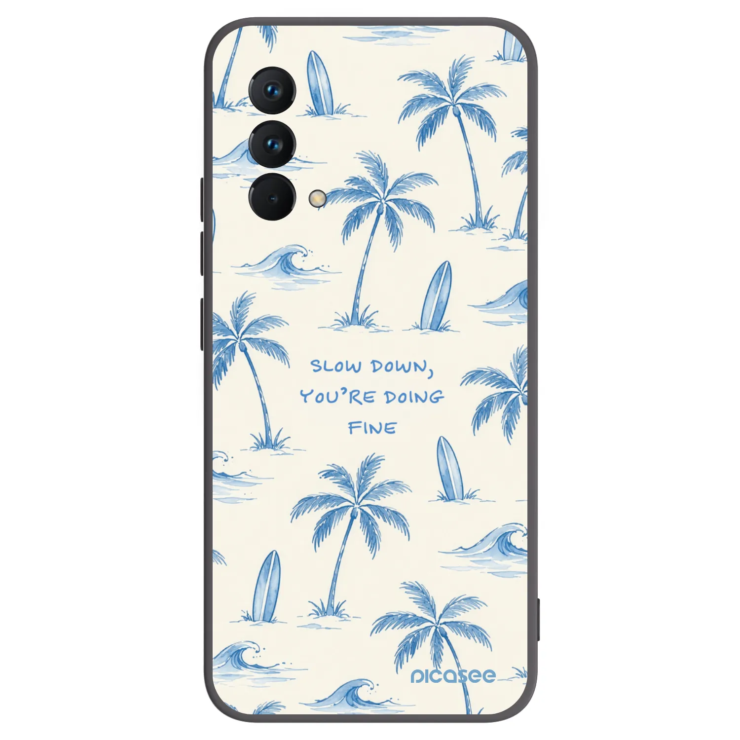 Picasee crna silikonska maskica za Realme GT Master Edition 5G - Slow Tide