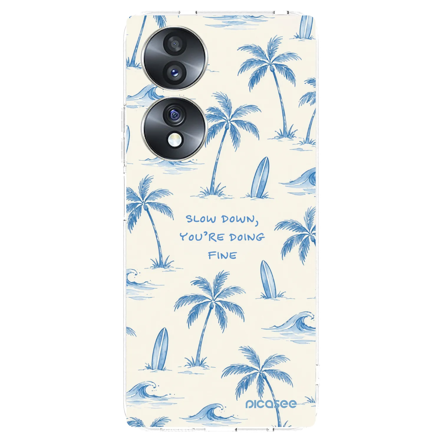 Picasee silikonska prozirna maskica za Honor 70 - Slow Tide