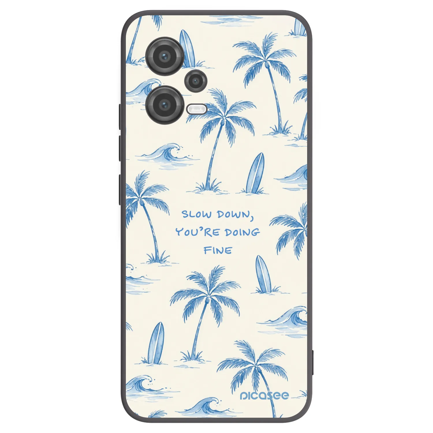 Picasee crna silikonska maskica za Xiaomi Poco X5 - Slow Tide