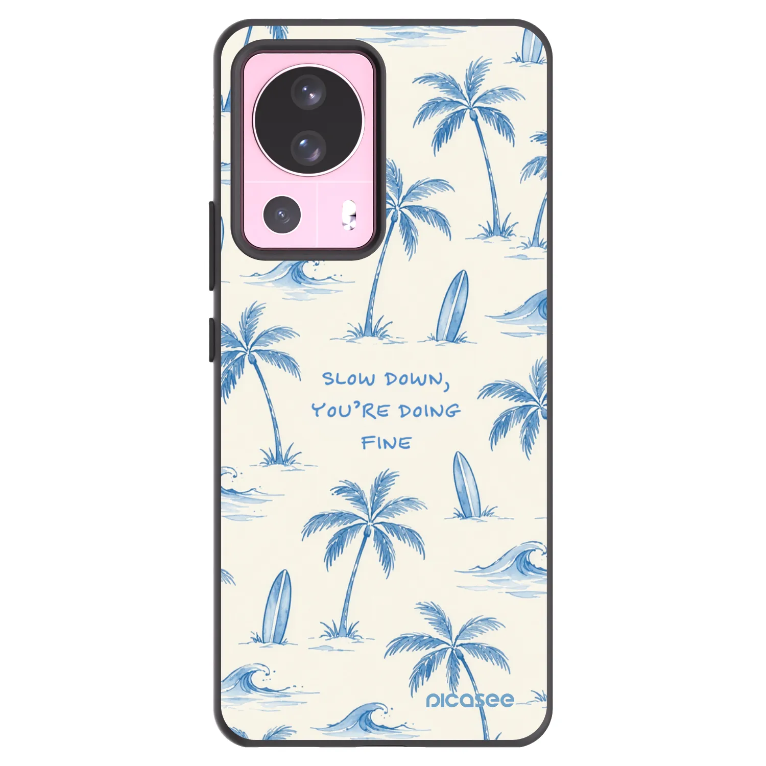 Picasee crna silikonska maskica za Xiaomi 13 Lite - Slow Tide