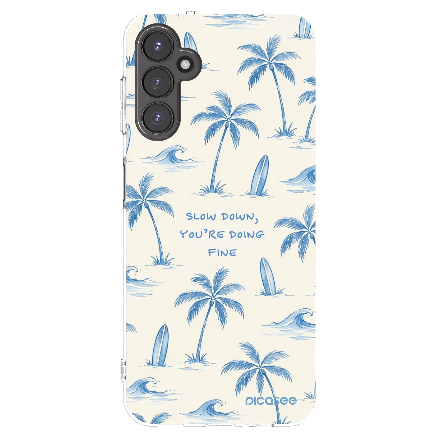 Picasee silikonska prozirna maskica za Samsung Galaxy A14 4G A145R - Slow Tide