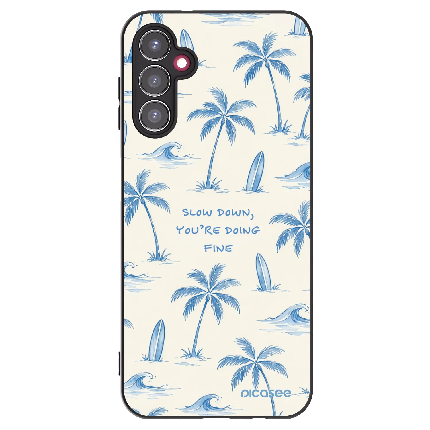 Picasee crna silikonska maskica za Samsung Galaxy A14 5G A146P - Slow Tide