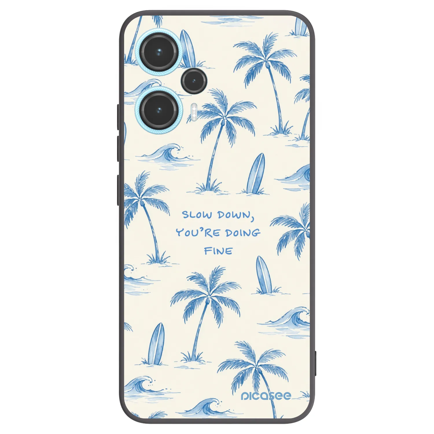 Picasee crna silikonska maskica za Xiaomi Poco F5 - Slow Tide