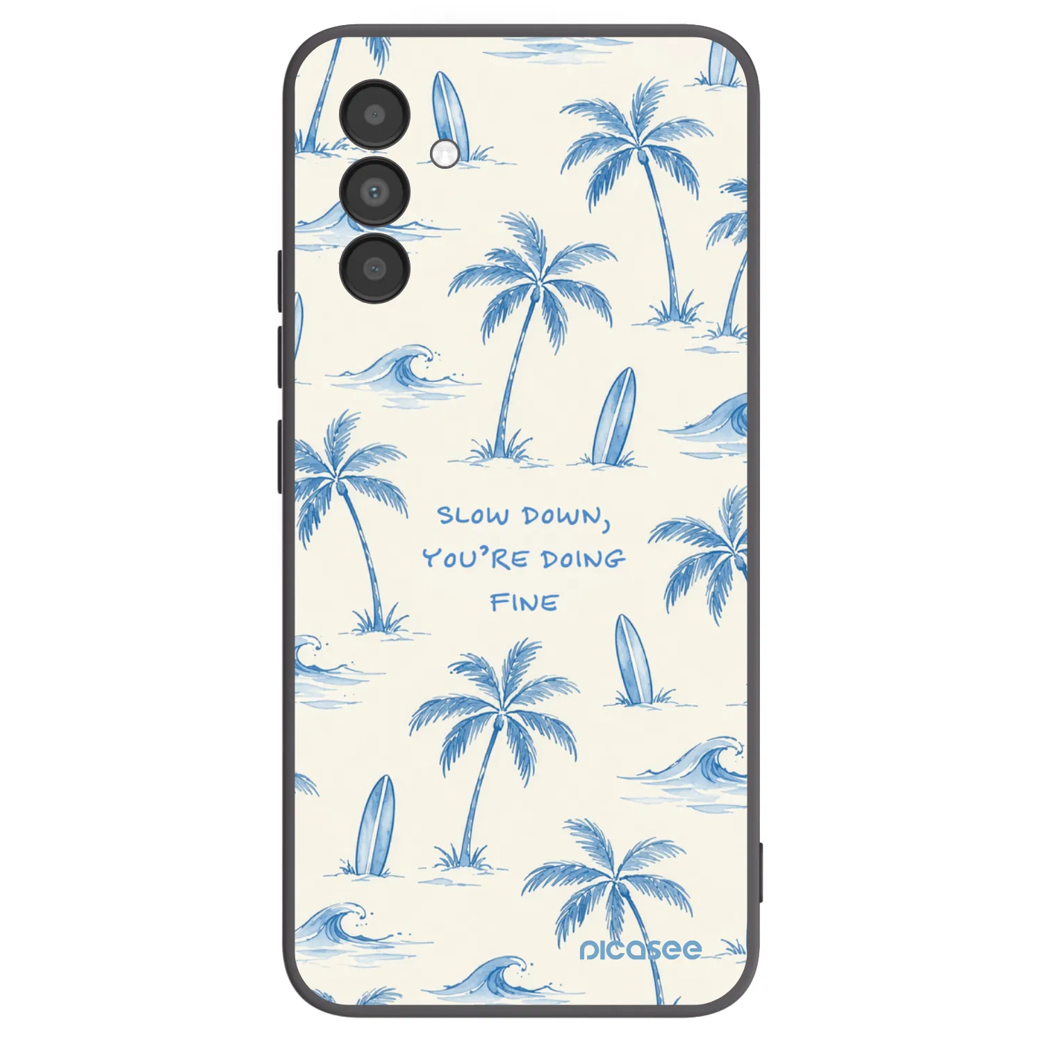 Picasee crna silikonska maskica za Samsung Galaxy A04s A047F - Slow Tide