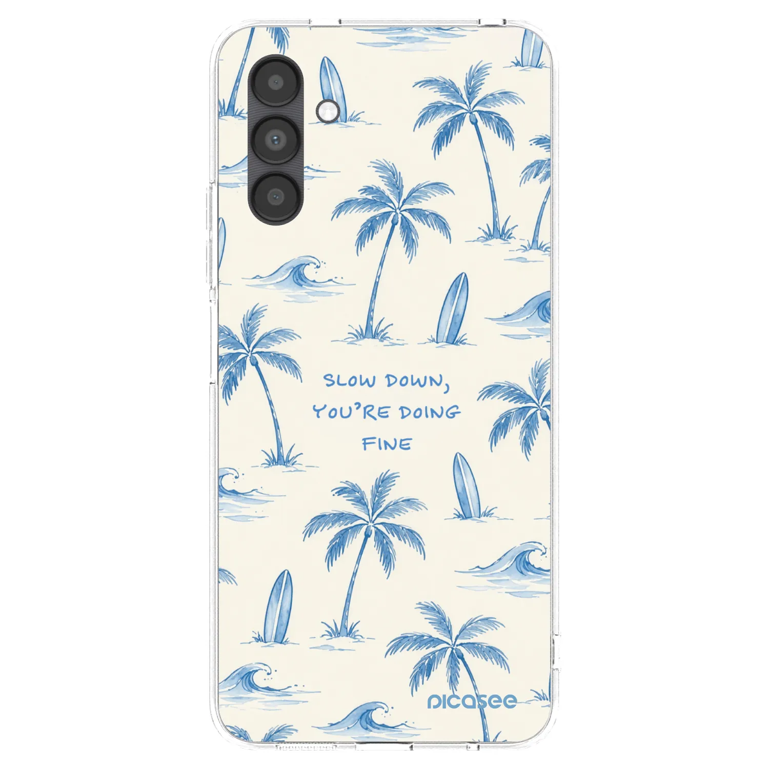 Picasee silikonska prozirna maskica za Samsung Galaxy A04s A047F - Slow Tide