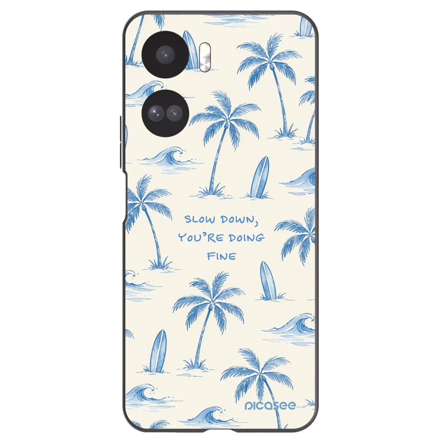 Picasee crna silikonska maskica za Honor 90 Lite 5G - Slow Tide