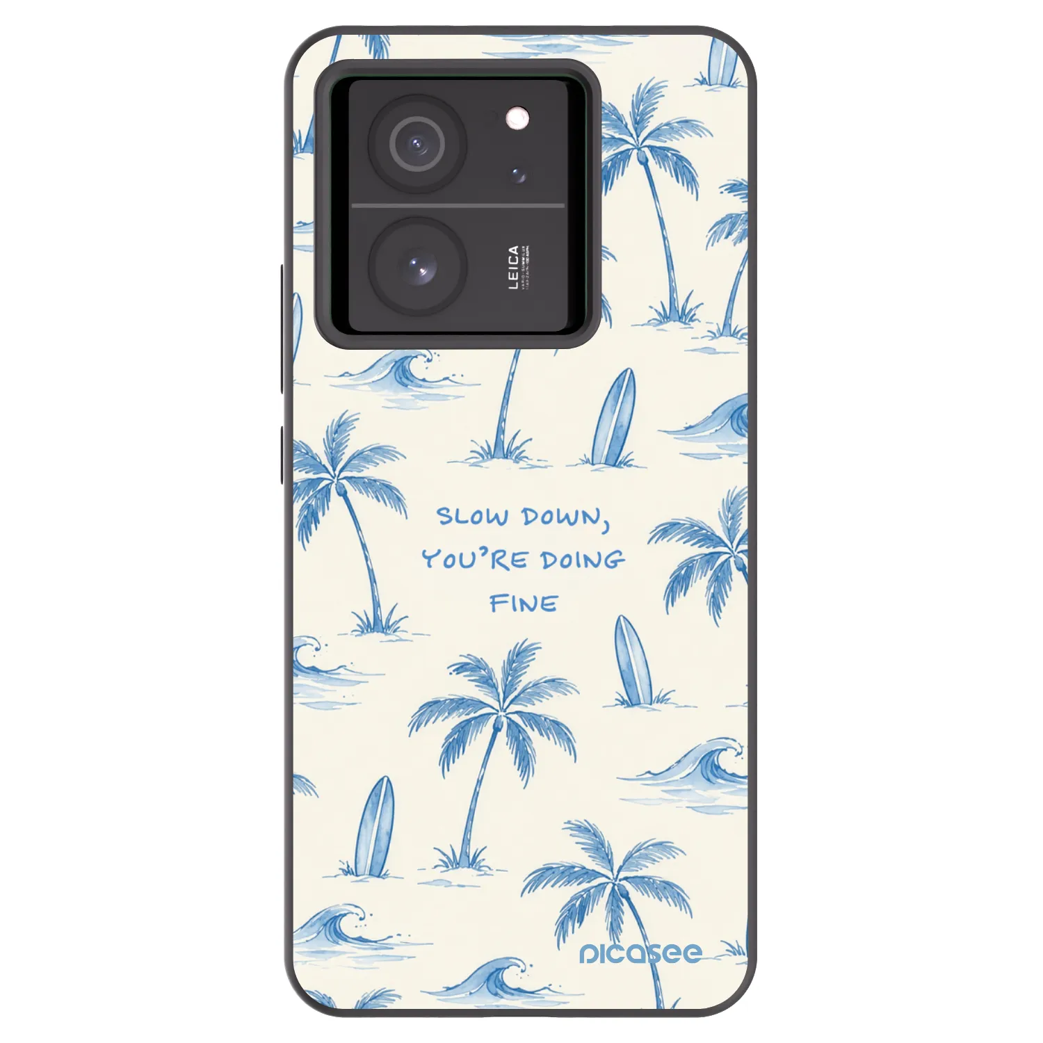 Picasee crna silikonska maskica za Xiaomi 13T - Slow Tide