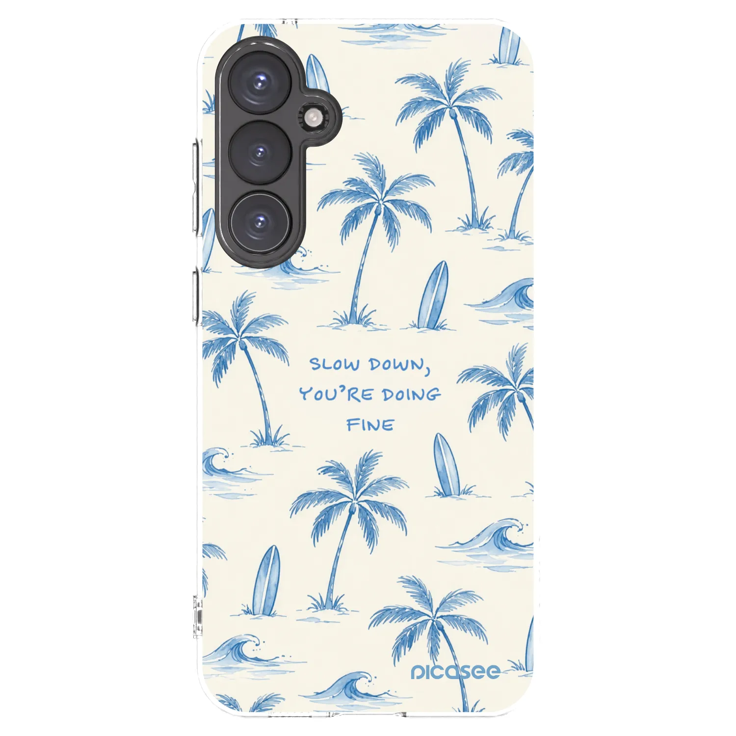 Picasee silikonska prozirna maskica za Samsung Galaxy S23 FE S711B - Slow Tide