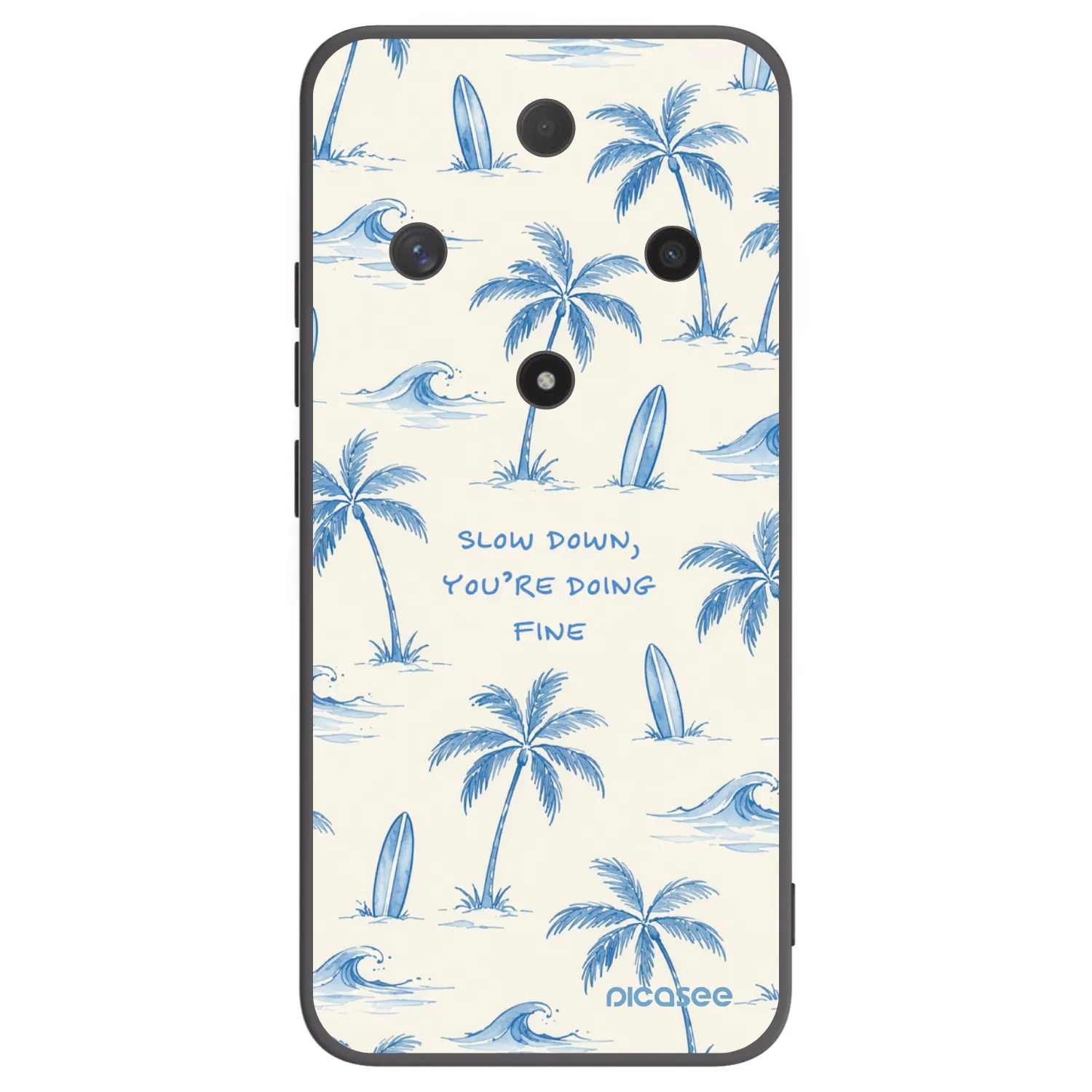 Picasee crna silikonska maskica za Honor Magic6 Lite 5G - Slow Tide