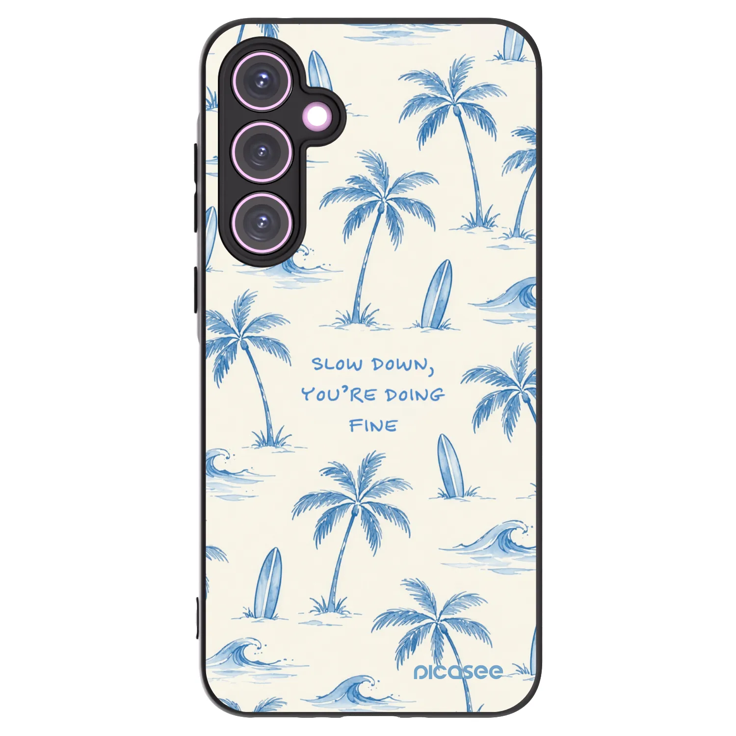 Picasee crna silikonska maskica za Samsung Galaxy A35 5G A356B - Slow Tide