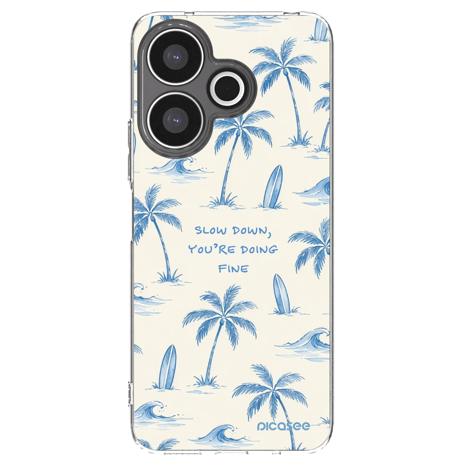 Picasee silikonska prozirna maskica za Xiaomi Redmi 13 4G - Slow Tide