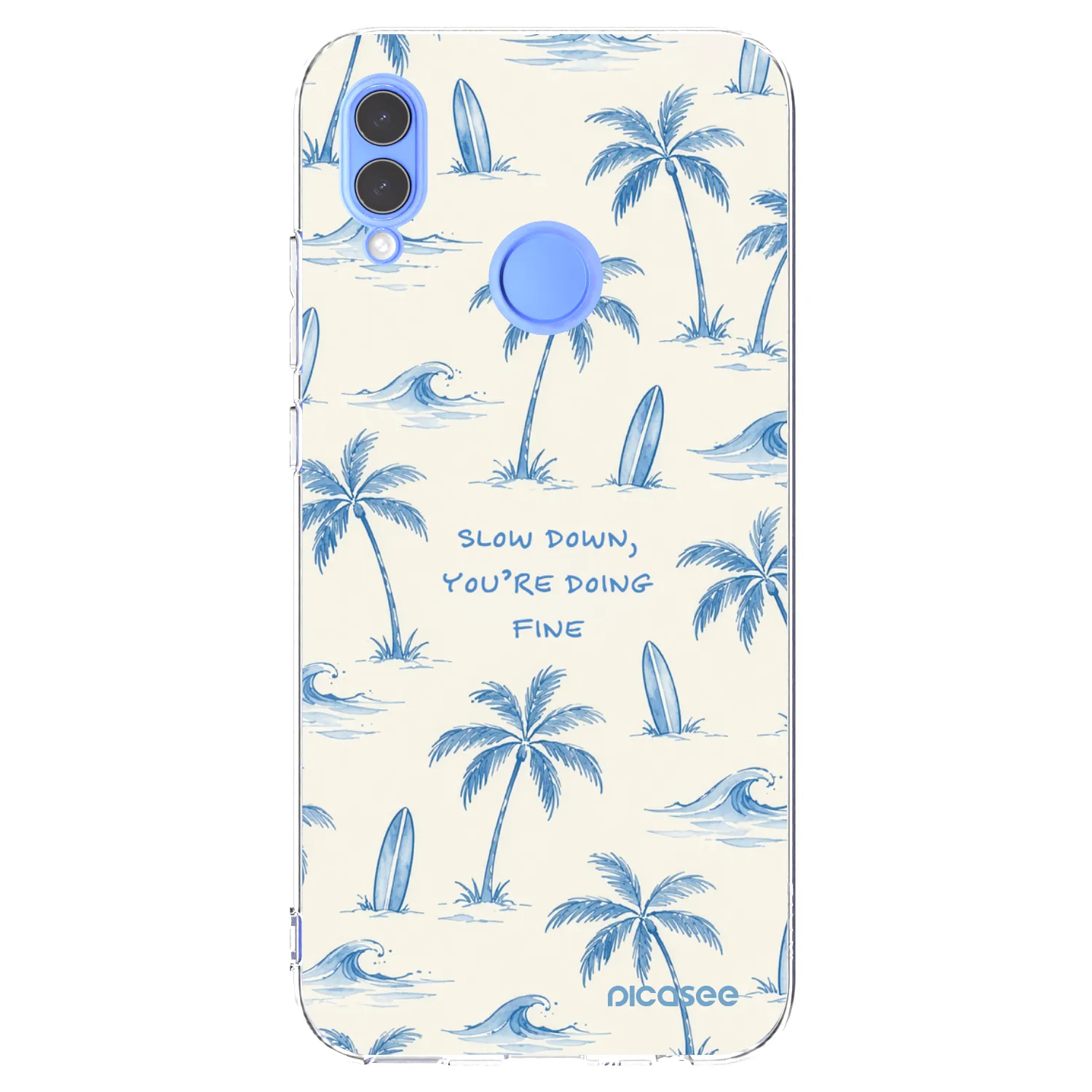 Picasee silikonska prozirna maskica za Huawei P Smart 2019 - Slow Tide