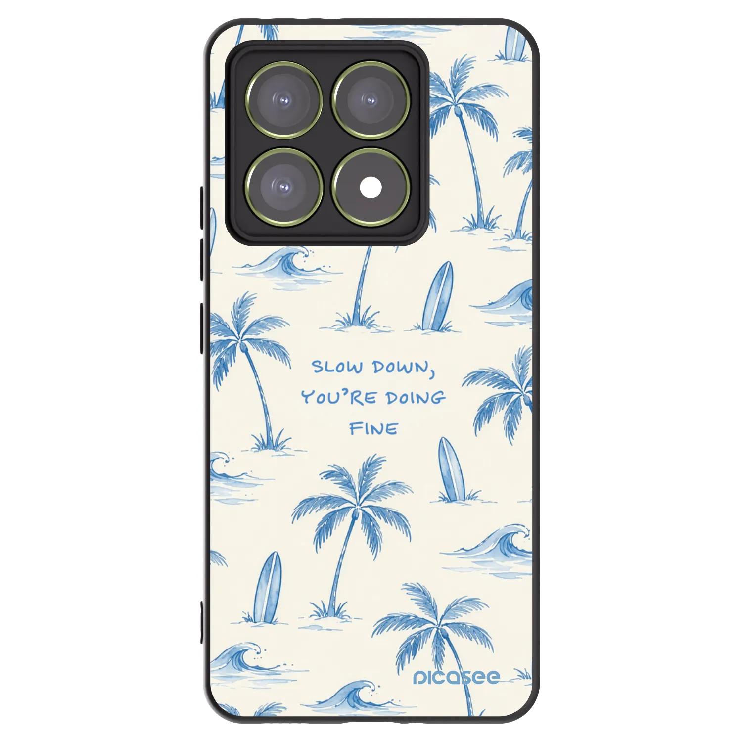 Picasee crna silikonska maskica za Xiaomi 14T - Slow Tide