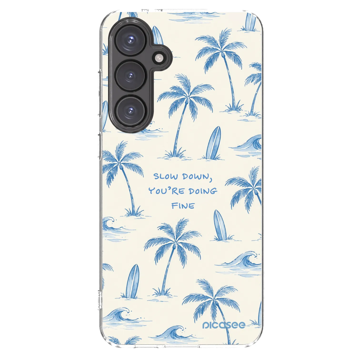 Picasee silikonska prozirna maskica za Samsung Galaxy S24 FE S721B - Slow Tide