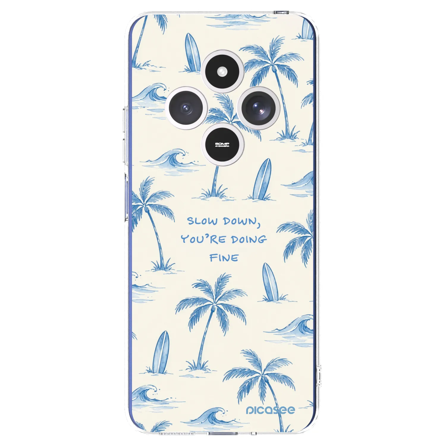 Picasee silikonska prozirna maskica za Xiaomi Redmi 14C - Slow Tide