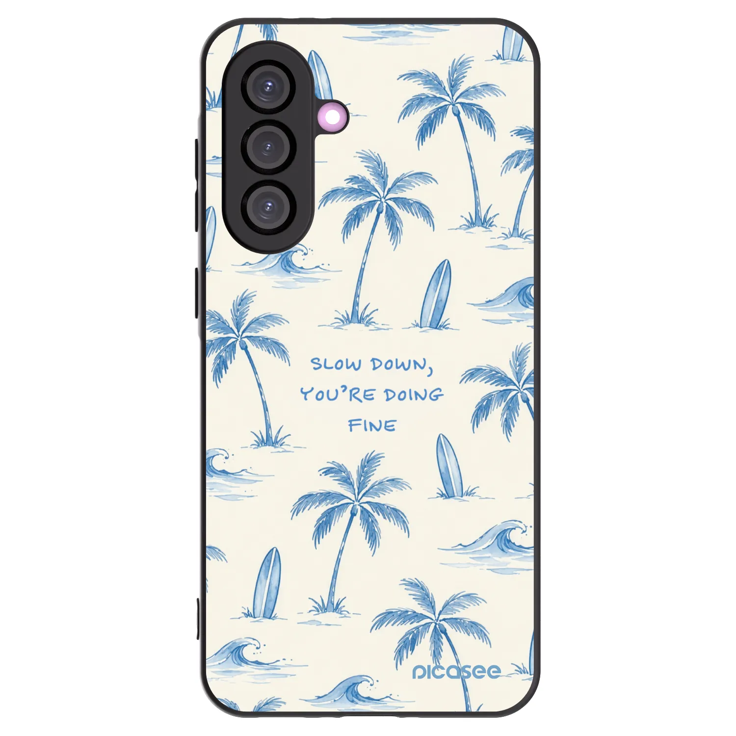 Picasee crna silikonska maskica za Samsung Galaxy A56 5G A566B - Slow Tide