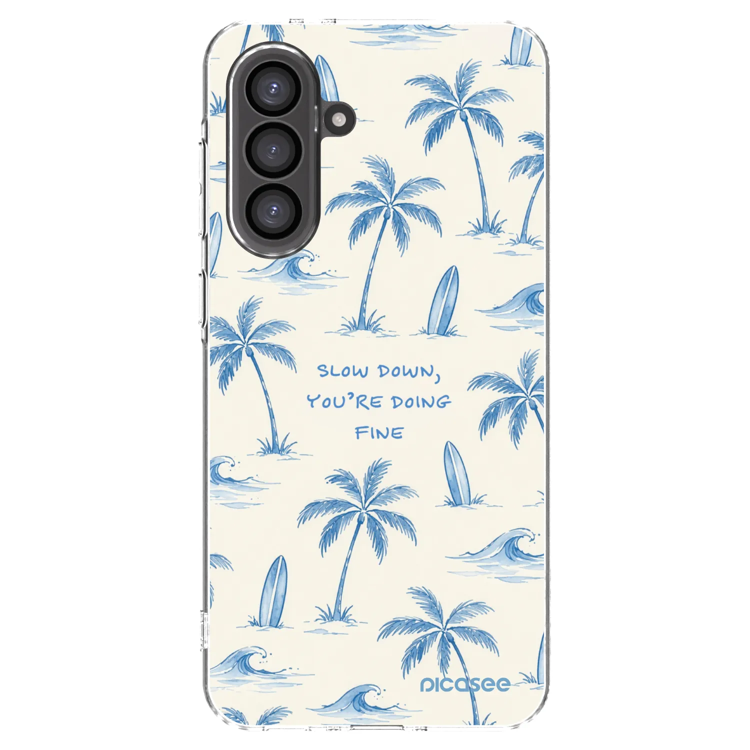 Picasee silikonska prozirna maskica za Samsung Galaxy A36 5G - Slow Tide