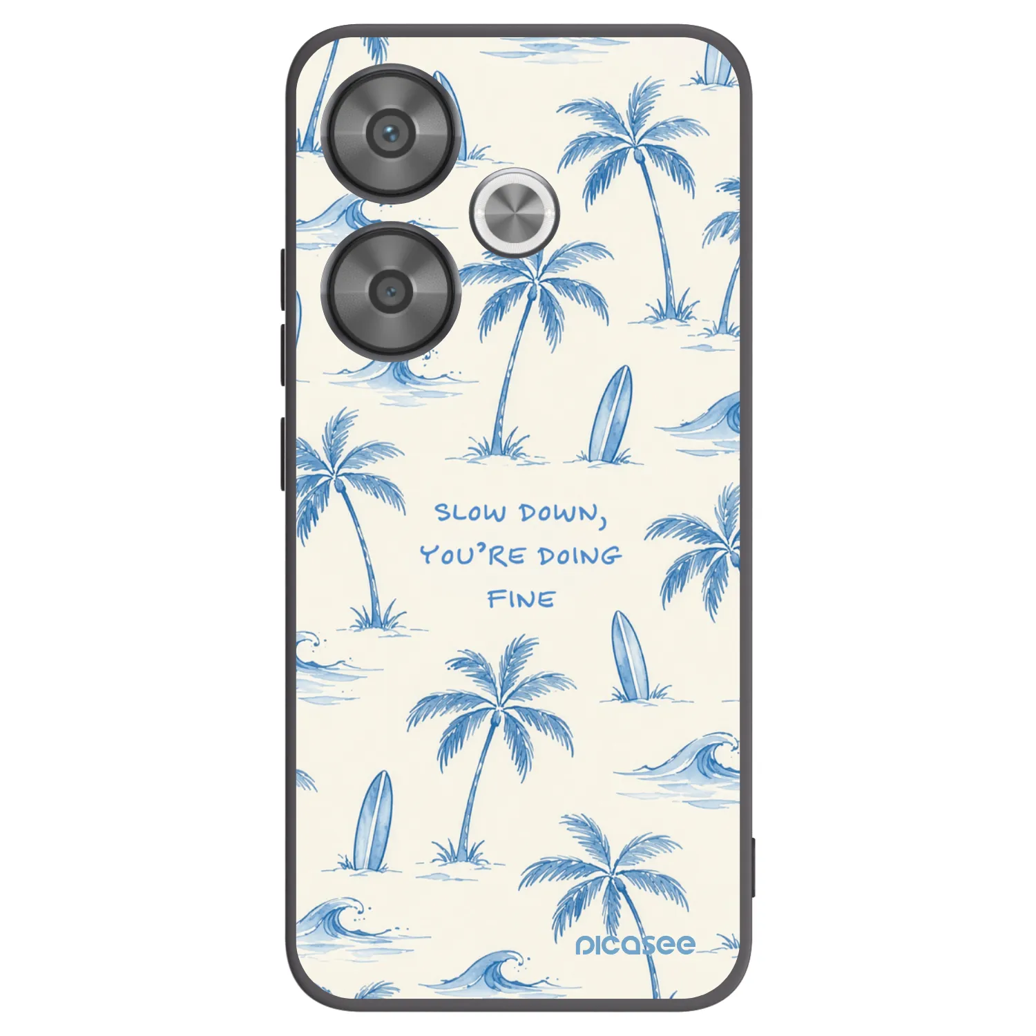 Picasee crna silikonska maskica za Xiaomi Poco F6 - Slow Tide