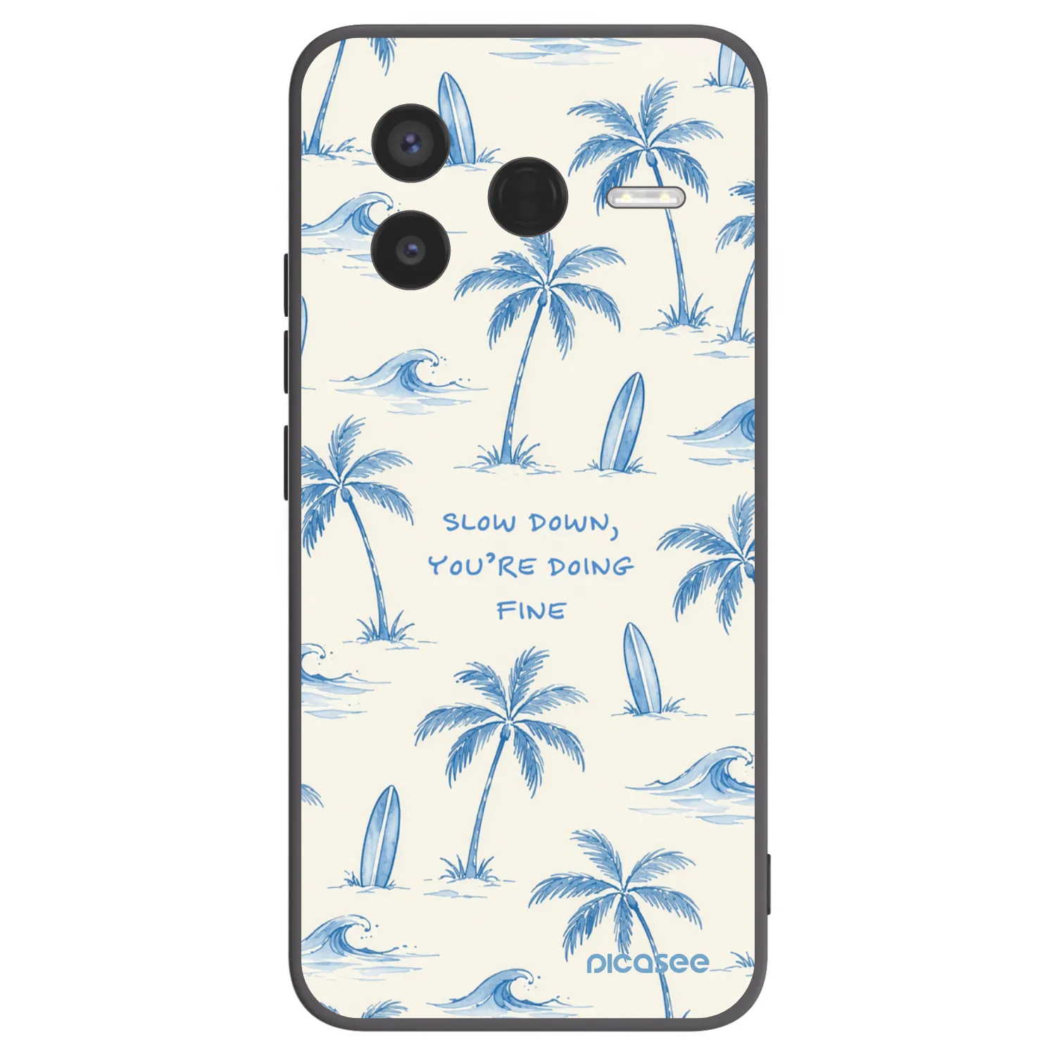 Picasee crna silikonska maskica za Xiaomi Poco F7 Pro 5G - Slow Tide